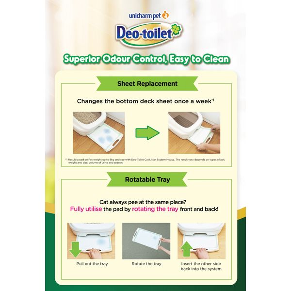 [mPets] Unicharm Pet Deo-Toilet Cat Litter Dome/Half System [LOCAL SG DELIVERY]