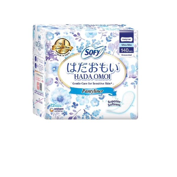 [mobileaid] Sofy Hadaomoi Pantyliner Ultra Slim 140mm Unscented 72's [LOCAL SG DELIVERY]