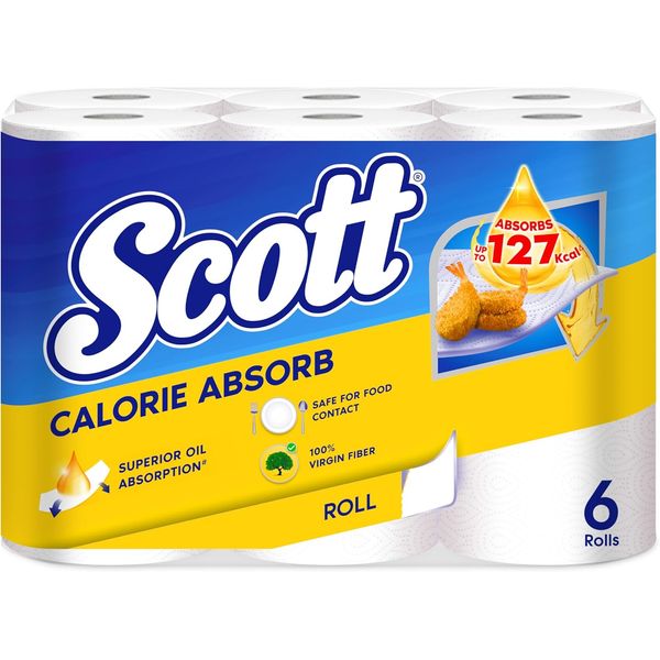 [mobileaid] Scott Kitchen Towel Calorie Light - 3 Ply (6 Rolls) [LOCAL SG DELIVERY]