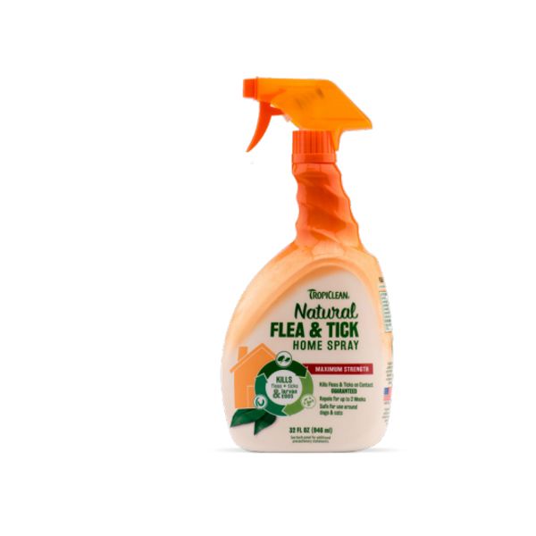 [mPets] TropiClean Natural Flea & Tick Pet/Home Spray 16 fl. oz/32 fl.oz [LOCAL SG DELIVERY]