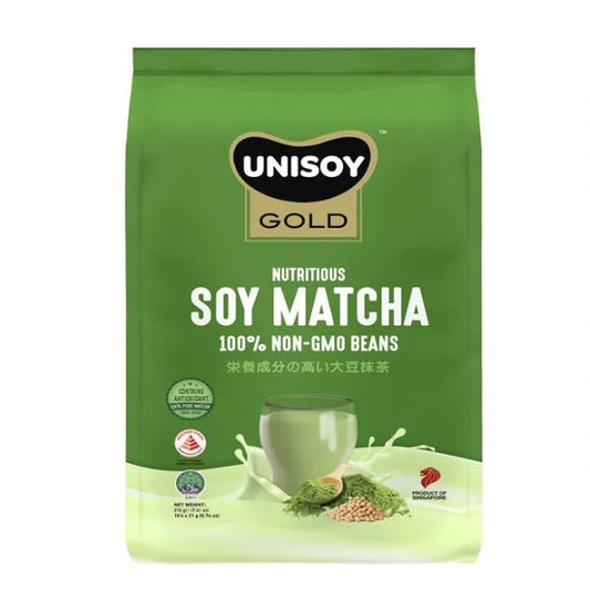 [mfoods] Unisoy Gold Nutritious Soy Matcha 10's x 21gm/Cereral Instant Soya 35gm x 12's/Oatmeal Instant Soya 40gm x 12's [LOCAL SG DELIVERY]