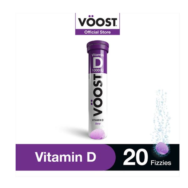 Voost Vitamin D Effervescent Vitamin Supplement 20 Tabs to support bone health (20 tablets) – view 3