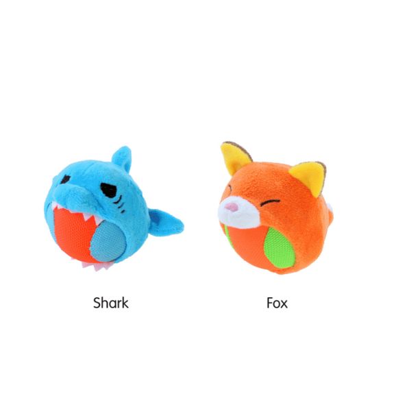 [mPets] Petz Route Gabuccho Balls Zoo Zoo Dog Toys - Lion/Rabbit/Frog/Ferret/Shark/Fox [LOCAL SG DELIVERY]