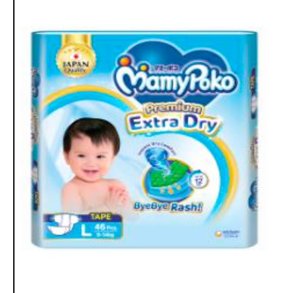 Mamy Poko Extra Dry Tape Newborn (<-5kg)/Small (3-8kg)/Medium (6-11kg)/Large (9-14kg)/XLarge (12-17kg)/XXLarge (15-25kg) –…