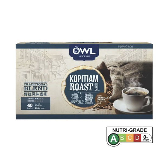 [mfoods] Owl Traditional Blend Coffee Bags 40's per box [LOCAL SG DELIVERY]