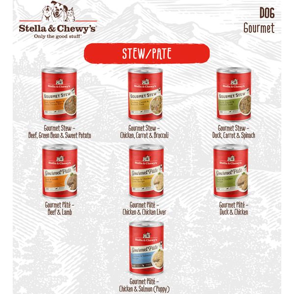 [mPets] Stella & Chewy's Stella's Gourmet Stew/P√¢t√© - 100% Complete meal or Meal Topper (12.5oz Can) [LOCAL SG DELIVERY]