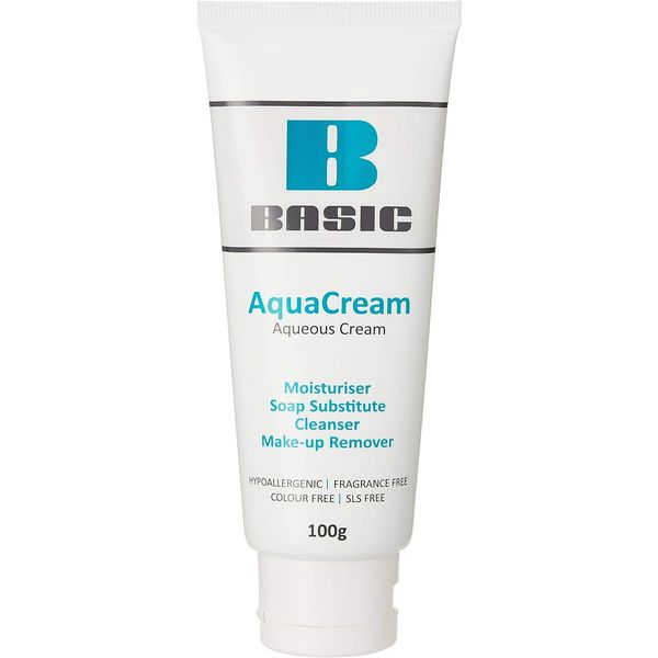 [mobileaid] Basic AquaCream Moisturising cream, Soap substitue, Cleanser, Make up remover, 100g x 5tubes [LOCAL SG DELIVERY]