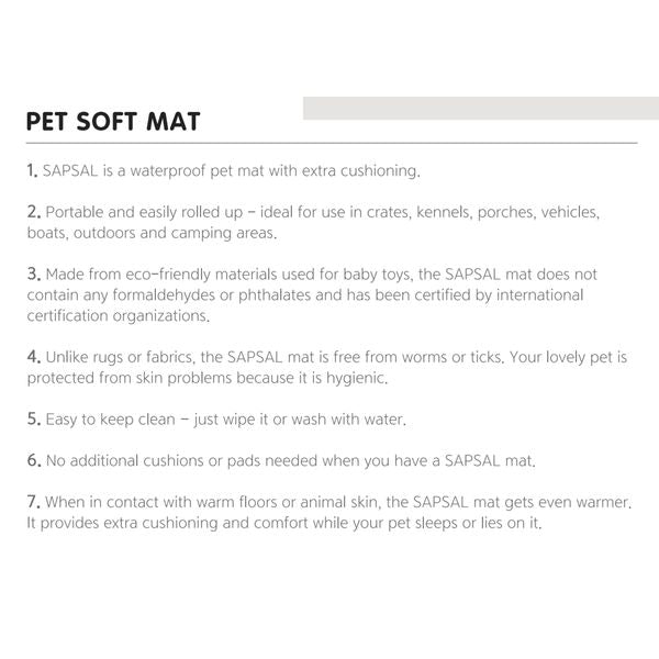 [mPets] Sapsal Pet Play Mat - Eco Friendly, Water Proof, High Durability, Optimised Cushion - Made in Korea [LOCAL SG DELIVERY]