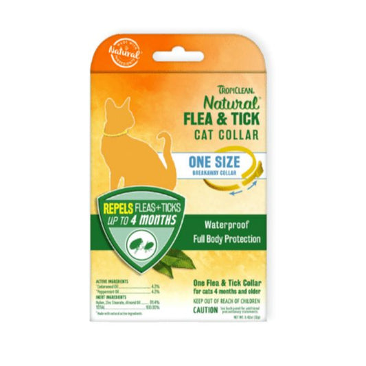 [mPets] TropiClean Natural Flea & Tick Dog (Small/Medium; Large)/Cat Collar (One Size) [LOCAL SG DELIVERY]