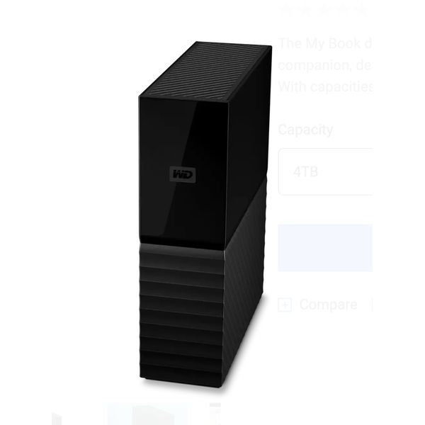 Western Digital Portable Hard Disk My Book 4TB/6TB/8TB/12TB/14TB/16TB/18TB/22TB (USB 3.2 Gen 1) – view 3