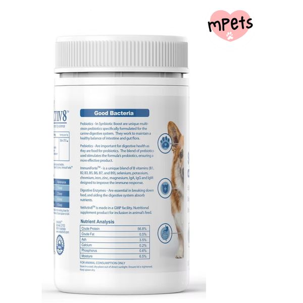 [mPets] VETACTIV8 SYNBIOTIC BOOST 150G SBOO150[LOCAL SG DELIVERY]