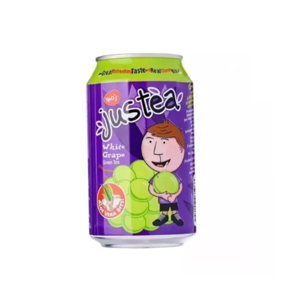 [mfoods] Bundle of 2 cartons Yeo's Canned Drinks - Justea White Grape Green Tea 300 ml x 24 cans [LOCAL SG DELIVERY]