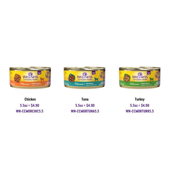 [mPets] Wellness Complete Health Wet Food (Gravies/Pate/Morsels & Sliced/Minced) for Cats [LOCAL SG DELIVERY]