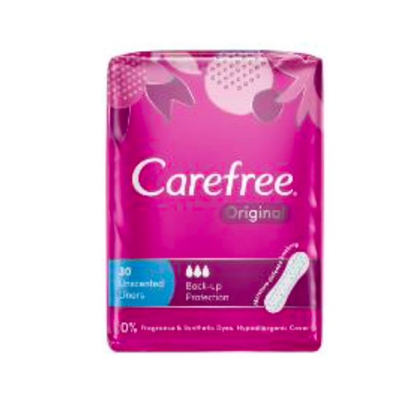 [mobileaid] Carefree Original Pantiliners Unscented/Scented 30's [LOCAL SG DELIVERY]