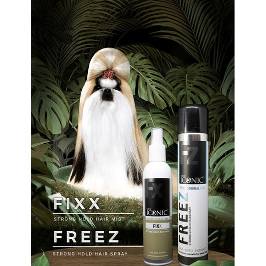 [mPets] True Iconic Strong Hold Hair Mist/Spray for Dogs - FIXX (250ml)/FREEZ(420ml) Series [LOCAL SG DELIVERY]