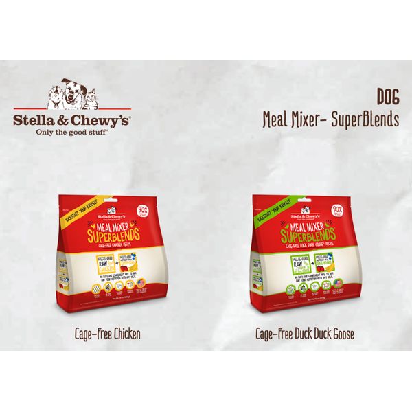 [mPets] Stella & Chewy's SuperBlends Dog Meal Mixer- With Added Vitamins and Minerals (16oz Bag) [LOCAL SG DELIVERY]