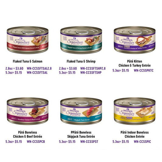[mPets] Wellness Core Wet Food Signature Selects (Grain Free) for Cats [LOCAL SG DELIVERY]
