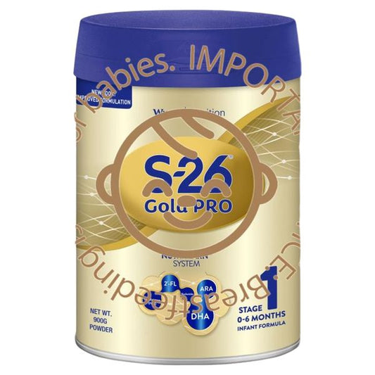 [mkids] Wyeth S-26 GOLD PRO 900g Stage 1 for infants Singapore Formulation [LOCAL SG DELIVERY]