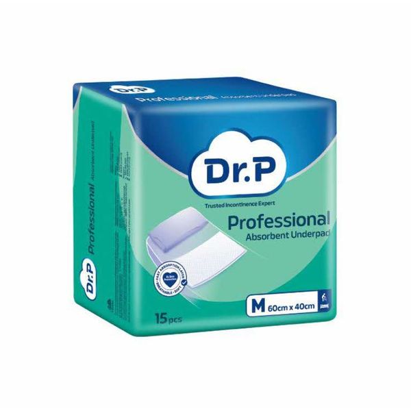 [mobileaid] Dr. P Underpad (M) 60 X 40cm 15's per pack [LOCAL SG DELIVERY]