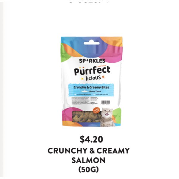 [mPets] Sparkles Crunchy & Creamy Cat Treats 50g [LOCAL SG DELIVERY]