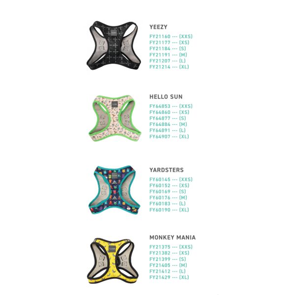 [mPets] FuzzYard XXS/XS/S/M/L/XL Step-In Harness for Pets [LOCAL SG DELIVERY]
