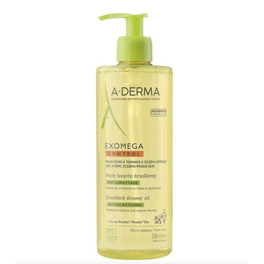 [Dermaceutica] A-Derma Exomega Control Emollient Shower Oil 500ml for Kids [LOCAL SG DELIVERY]