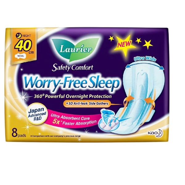 Laurier Safety Comfort Worry-Free Sleep Night Wing 30cm 16's/Night Wing 35cm 12's/35cm 8's/40cm 8's – view 2