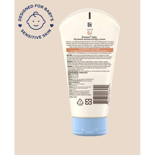 Aveeno Baby Dermexa Moisturising Wash 236ml/Cream 141g – view 4