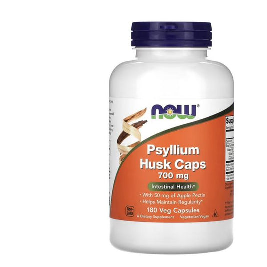 [mfoods] NOW Foods, Psyllium Husk Caps, 700 mg, Apple Pectin, Enhances Digestive, Vegan, 180-360 Veg Capsules, 90-180 Servings  [LOCAL SG DELIVERY]