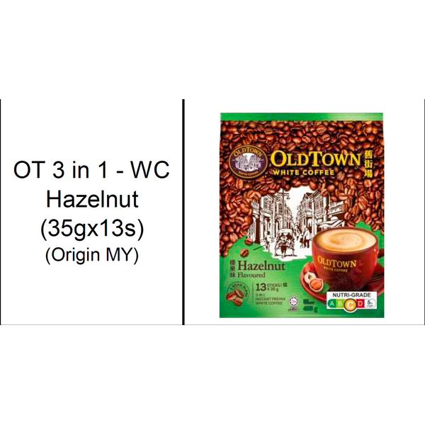 Old Town 3-in-1 White Coffee Less Sugar/Hazenut/Extra Rich/Cane Sugar/Salted Caramel/Coffee&Creamer/Kosong/O…
