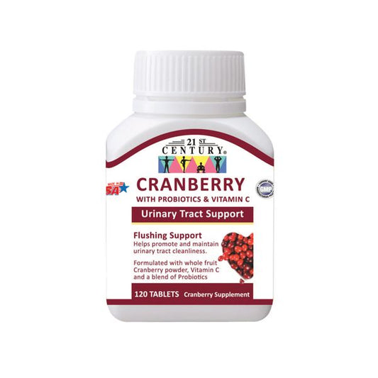 [mobileaid] 21st Century Cranberry with Probiotic & Vitamin C 120's [LOCAL SG DELIVERY]