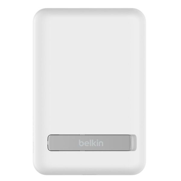 [mtech] Belkin Boost Charge Magnetic Wireless Power Bank 5K + Stand  White/Black [LOCAL SG DELIVERY]