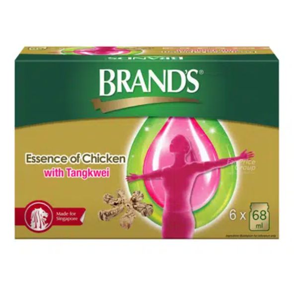 [mobileaid] Brands Essence Of Chicken w Tangkwei 68mls x 6s [LOCAL SG DELIVERY]