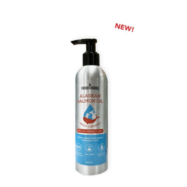 [mPets] Food For The Good Alaskan Salmon Oil 250ml for Dogs and Cats [LOCAL SG DELIVERY]