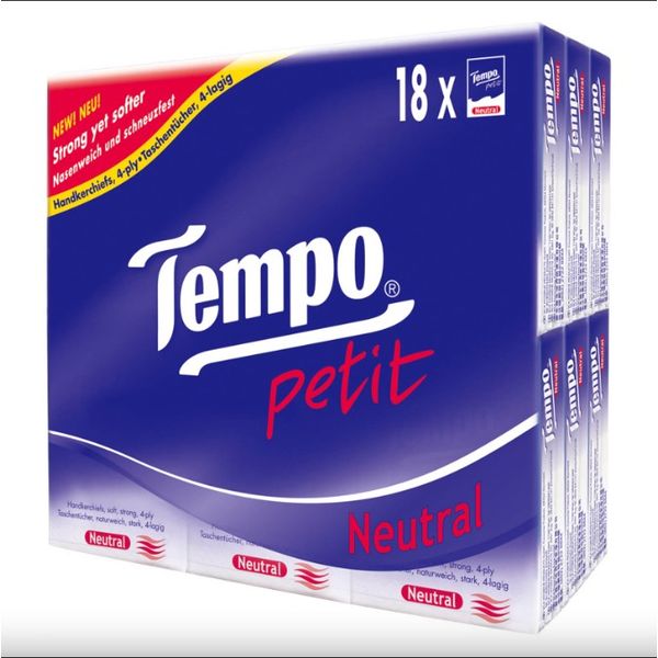 [mobileaid] High Quality Pocket Tissue 4 PLY Petit Neutral Handkerchief, 20x18x7's(Pack of 360) [LOCAL SG DELIVERY]