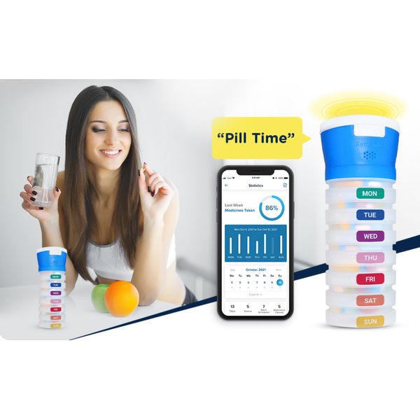 [mtech] iRemember Talking Pill Cap Organizer with 7 Compartments [LOCAL SG DELIVERY]