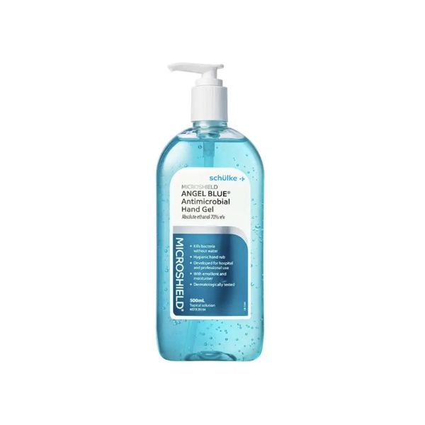 Microshield Angel Blue/Clear Hand Gel 500ml