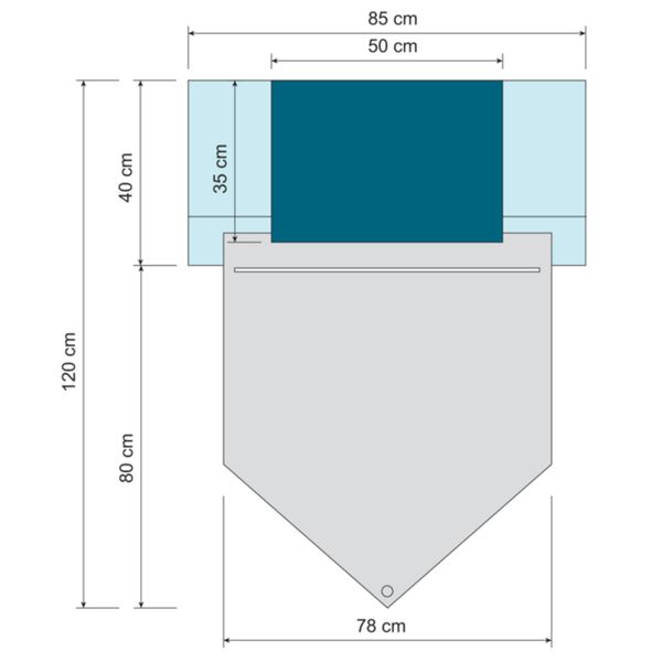 [mobileaid] M√∂lnlycke Under Buttocks Drape 85cm x 120cm 20's [LOCAL SG DELIVERY]