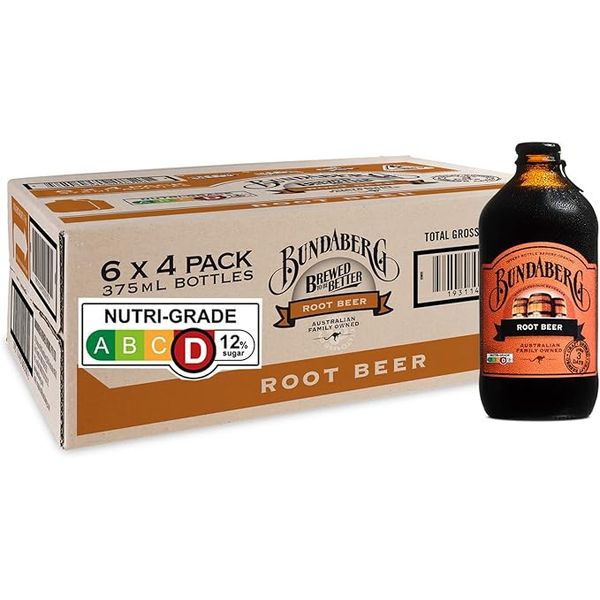 Bundaberg Ginger Beer/Root Beer/Lemon, Lime and Bitter/Blood Orange/Passion Fruit 375ml x 24 bottles – view 4