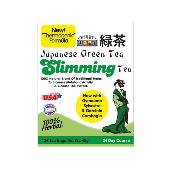 [mobileaid] 21st Century Herbal Slimming Tea - Japanese Green Tea (GC&GS) 24 Tea bags [LOCAL SG DELIVERY]