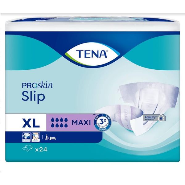 [mobileaid] TENA PROskin Slip Maxi XL 24's per pack [LOCAL SG DELIVERY]